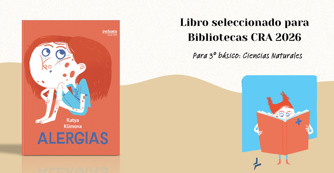 ¿Cómo enseñar sobre alergias en 3° básico? Conoce nuestro libro "Alergias" seleccionado para bibliotecas CRA 2026 y descarga guía docente para trabajar en clases