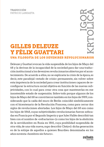 Gilles Deleuze y Félix Guattari. Una filosofía de los devenires revolucionarios