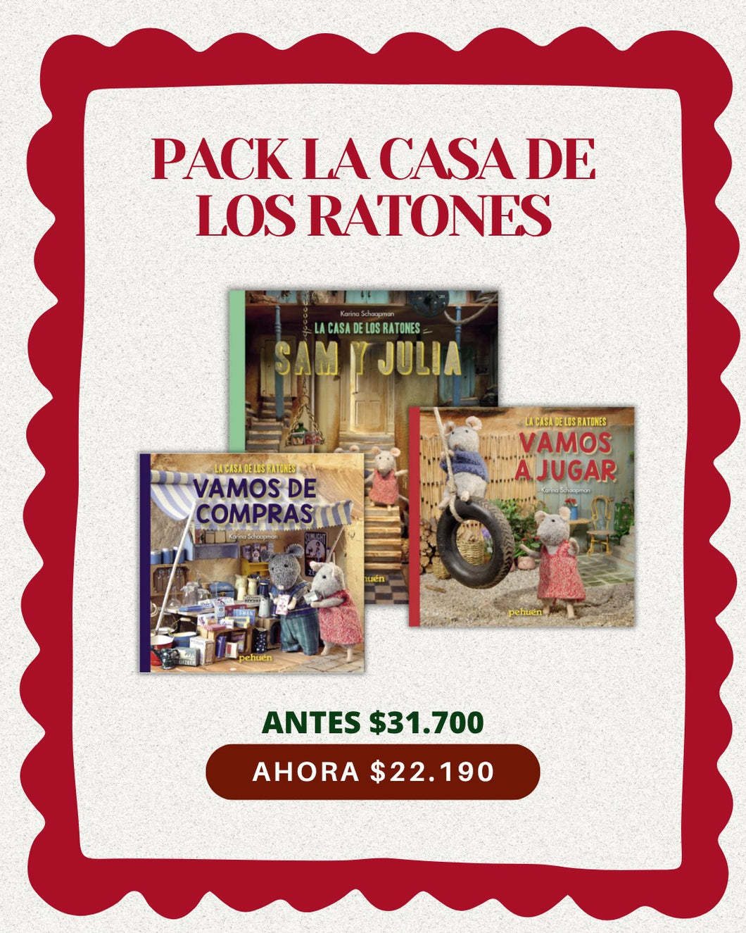 Pack “La casa de los ratones Sam y Julia”