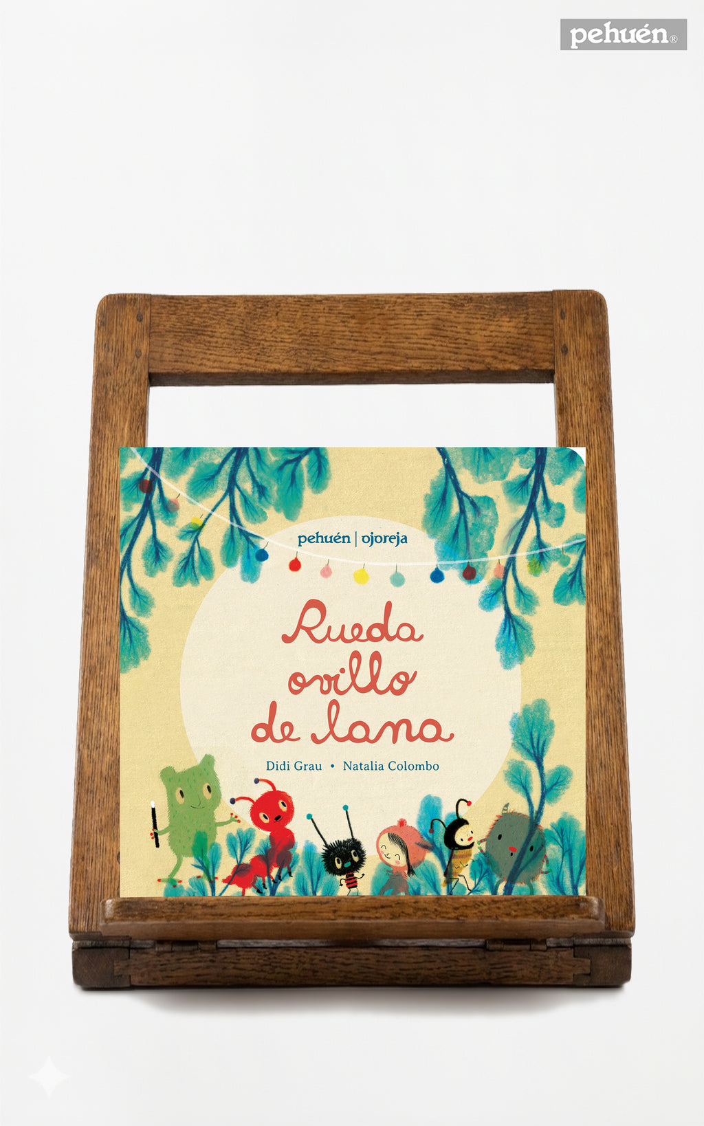 Rueda ovillo de lana
