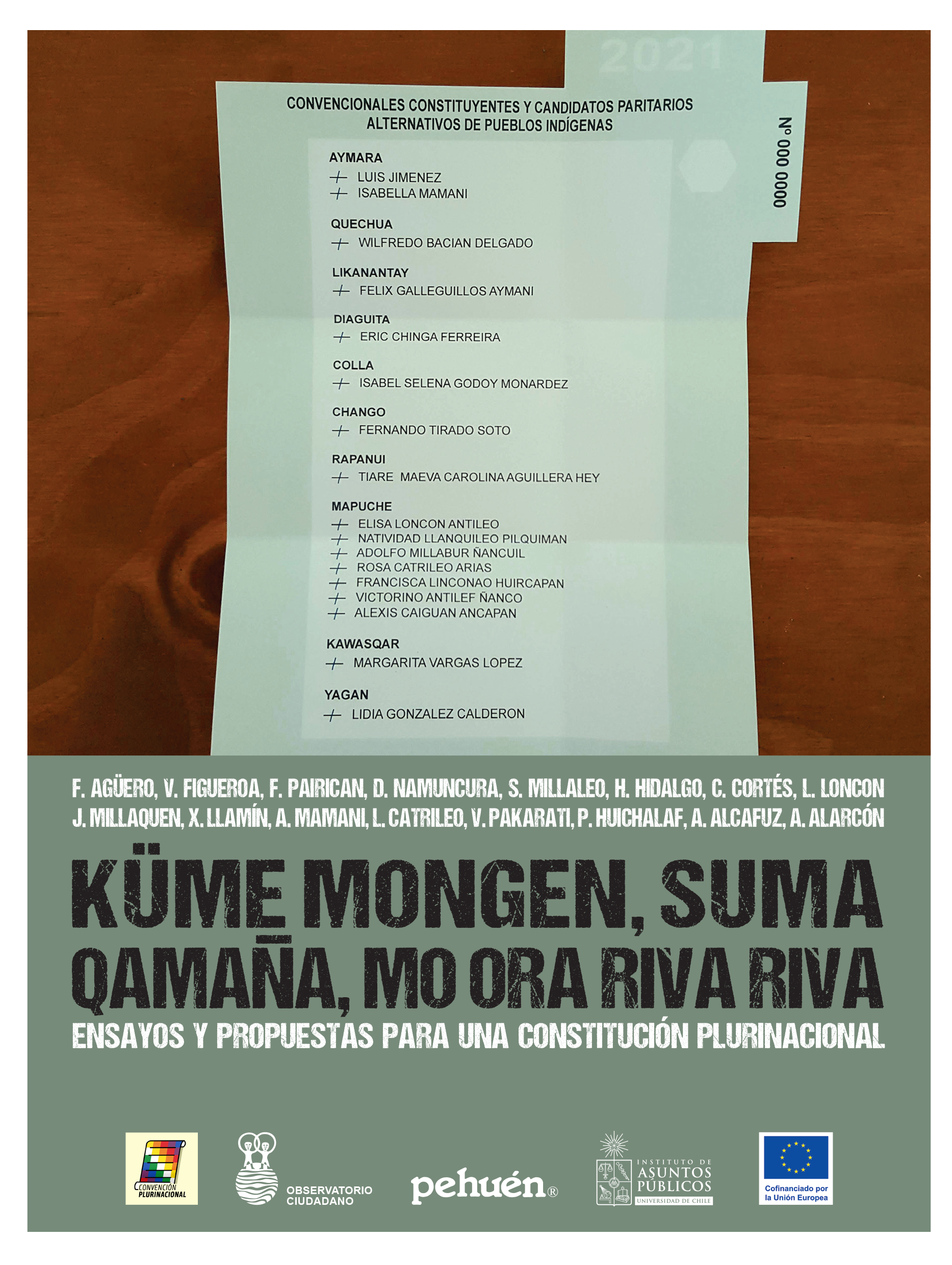 Küme mongen, Suma qamaña, Mo ora riva riva. Ensayos y propuestas para una constitución plurinacional